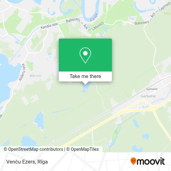Venču Ezers map