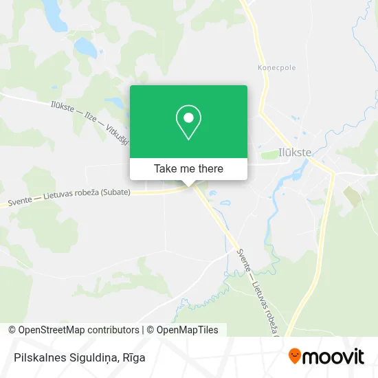 Pilskalnes Siguldiņa map