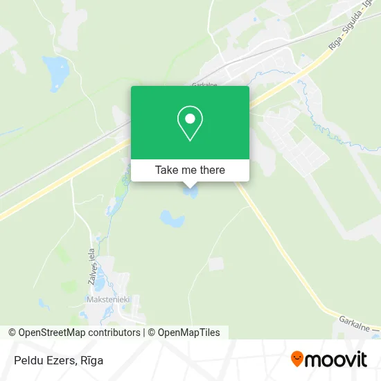 Peldu Ezers map