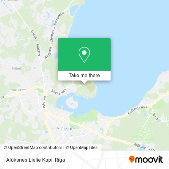 Alūksnes Lielie Kapi map