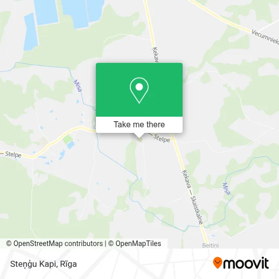 Steņģu Kapi map