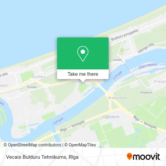 Vecais Bulduru Tehnikums map