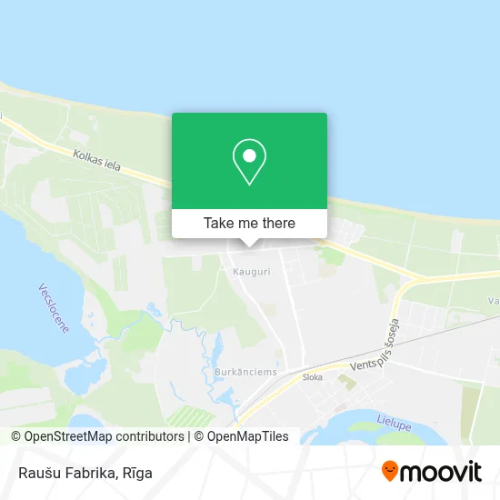 Raušu Fabrika map