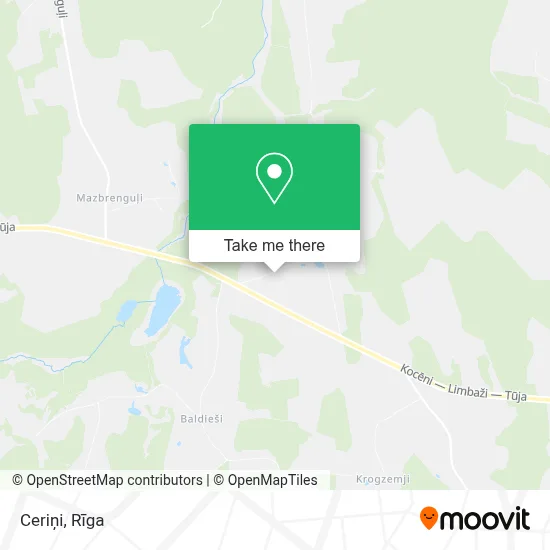 Ceriņi map