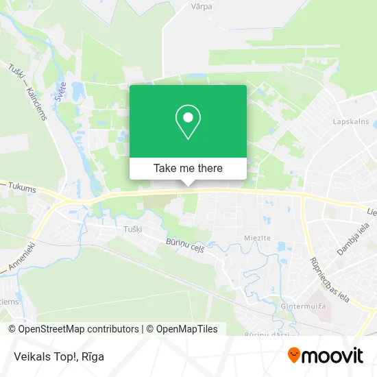 Veikals Top! map