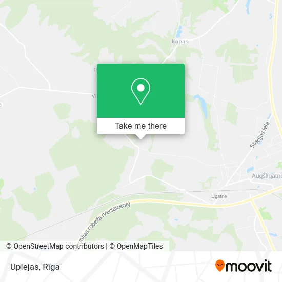 Uplejas map