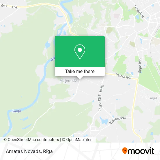 Amatas Novads map