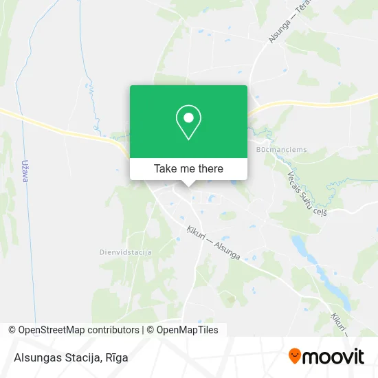 Alsungas Stacija map