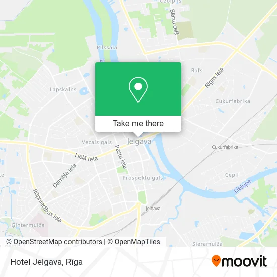 Hotel Jelgava map