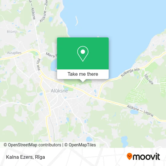 Kalna Ezers map