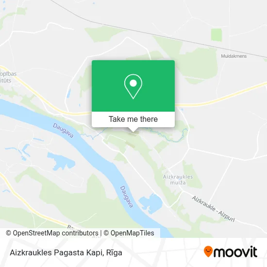 Aizkraukles Pagasta Kapi map