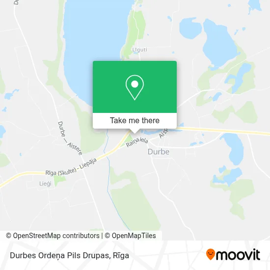 Durbes Ordeņa Pils Drupas map