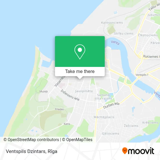 Ventspils Dzintars map