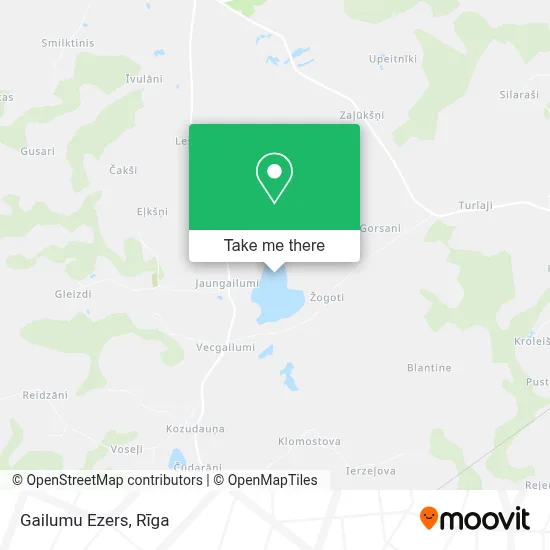 Gailumu Ezers map