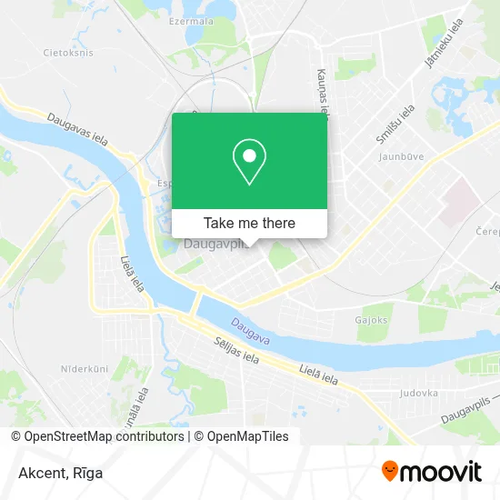 Akcent map