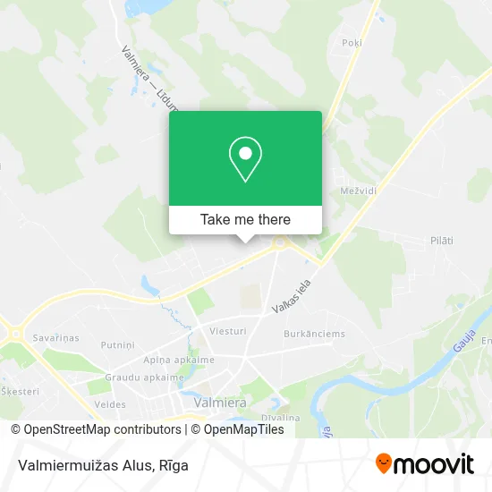 Valmiermuižas Alus map