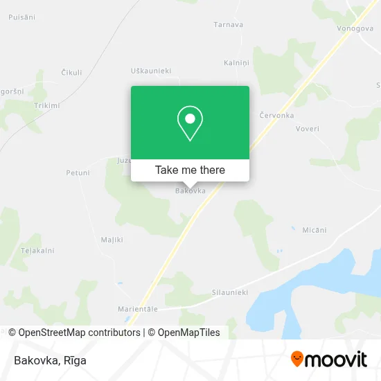 Bakovka map