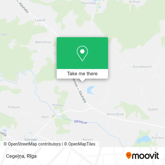 Cegeļņa map