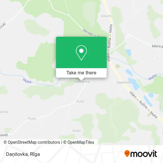 Daņilovka map