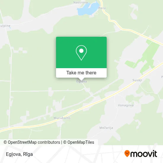 Egļova map