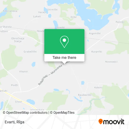 Evarti map