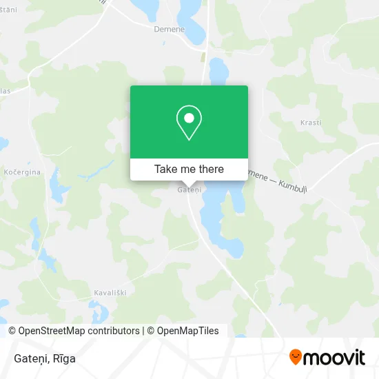 Gateņi map