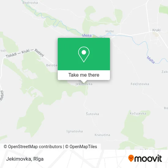 Jekimovka map