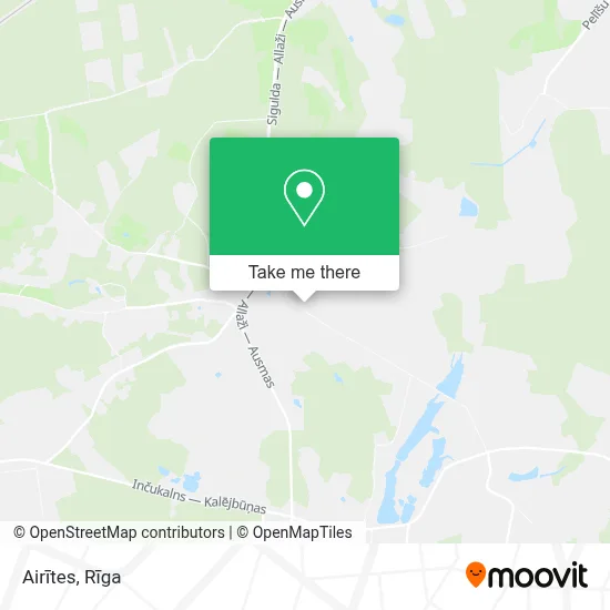 Airītes map