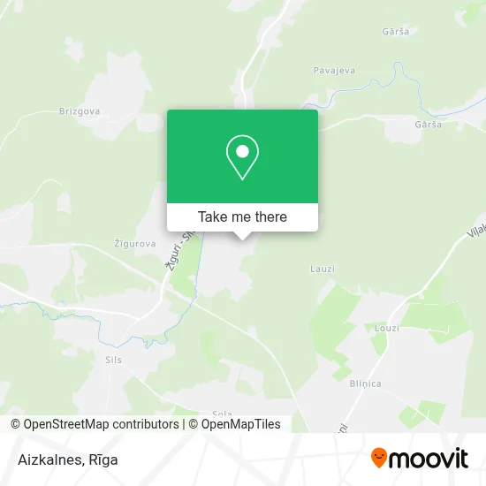 Aizkalnes map