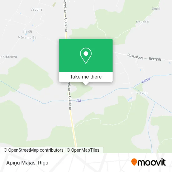 Apiņu Mājas map
