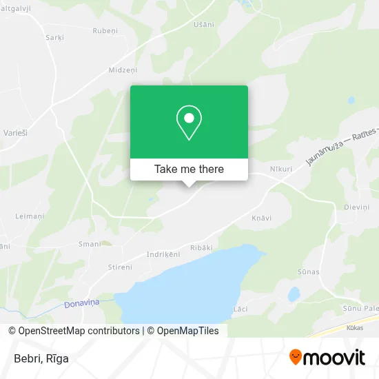 Bebri map