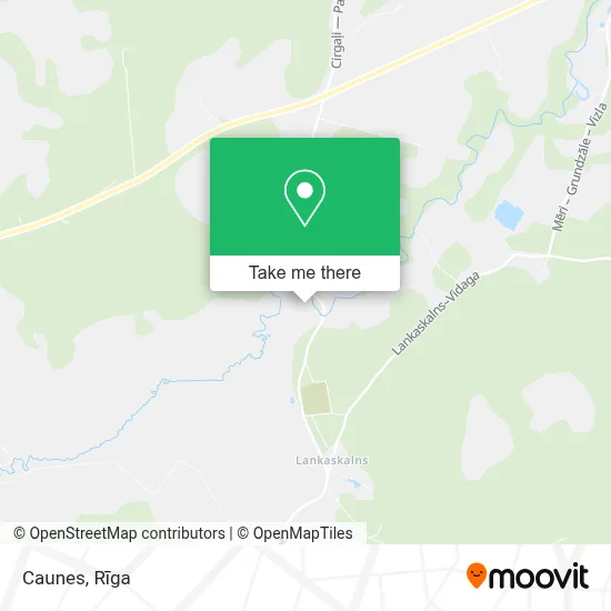 Caunes map