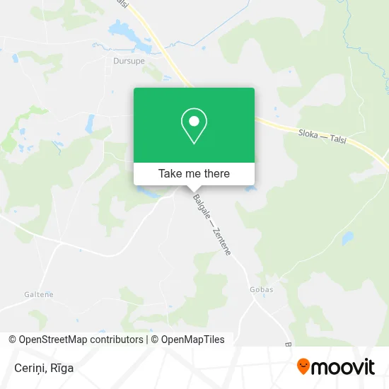 Ceriņi map