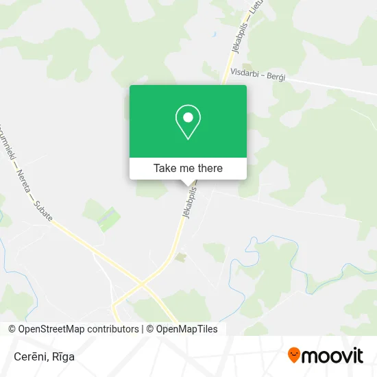 Cerēni map