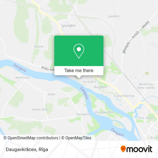 Daugavkrāces map