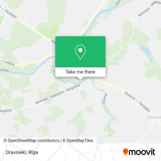 Dravnieki map