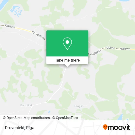 Druvenieki map