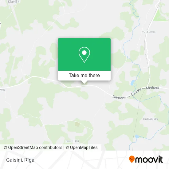 Gaisiņi map
