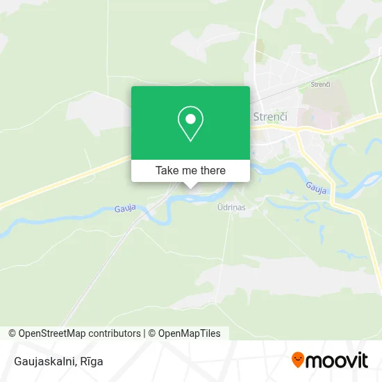 Gaujaskalni map