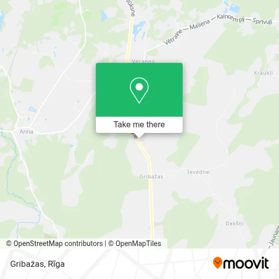 Gribažas map