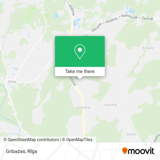 Gribažas map