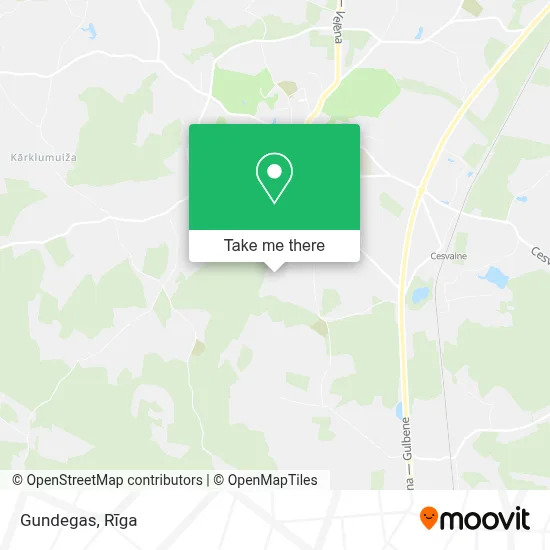 Gundegas map
