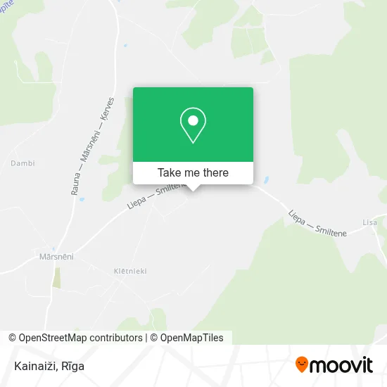Kainaiži map