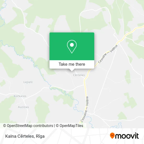 Kalna Cērteles map