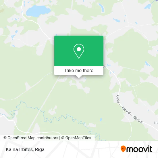 Kalna Irbītes map