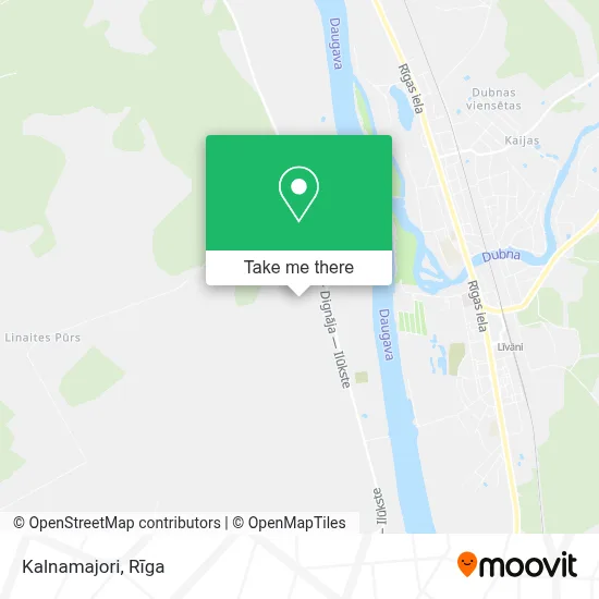 Kalnamajori map
