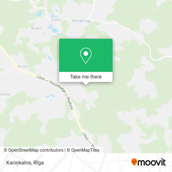 Kariņkalns map