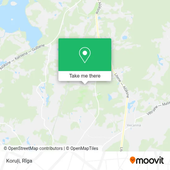 Koruļi map