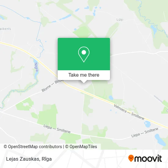 Lejas Zauskas map