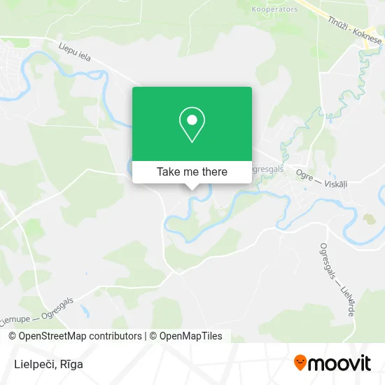 Lielpeči map